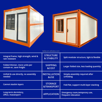 Casas Contenedor Plegables Prefabricadas de 20 y 40 Pies a Precio de Fábrica en China, Villas Cápsula de Tamaño Pequeño, Viviendas Temporales