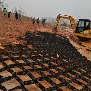 ผู้ผลิตจีโอเซลล์ จำหน่ายจีโอเซลล์ HDPE สำหรับเสริมแรงถนน ป้องกันการลาดชัน ป้องกันการลาดชันลานจอดรถ จากแผ่นกริดป้องกันพื้นดิน - Product Image 6