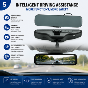 <span class=keywords><strong>Specchietto</strong></span> Retrovisore Intelligente con Streaming Multimediale, Telecamera HD e Display Grandangolare, Ricambio OEM per Auto - Product Image 5