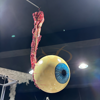 Yeux de terreur animatroniques réalistes pour salle d'évasion d'horreur accessoires de maison hantée fantôme centres commerciaux en métal aéroports publics garderie