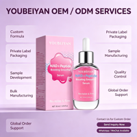 OEM ODM Peptide NAD+ améliorant l'hydratation du visage, formule liquide pure végane au riz, céramide 7, hydratant, barrière cutanée, collagène, peptide