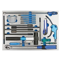 Kit d'outils de mécanicien 400 pièces + coffre à outils à 7 tiroirs, armoire de rangement de garage en acier robuste avec roulettes, garantie de 3 ans