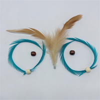 Teint Millnery chapeau Fascinator naturel Biot plume d'oie pour cheveux mouche attachant matériel bricolage artisanat fête carnaval décor
