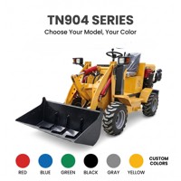 Chargeuse frontale diesel puissante de 0,5 tonne, 0,6 tonne, 0,7 tonne, chargeuse sur pneus compacte pour travaux de construction, agricoles et industriels