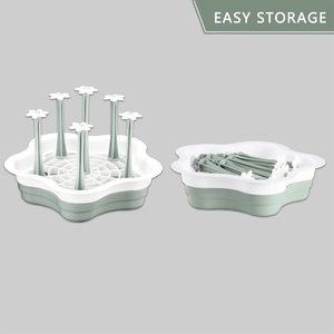 Estante de secado de encimera para botellas de agua aisladas, vasos para beber, biberones deportivos, vasos, tazas, tendedero con bandeja de drenaje - Product Image 3