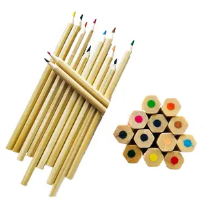 Round or Hexagonal Standard Drawing Sketching 12pcs Wooden Color Pencil For Beginners Drawing