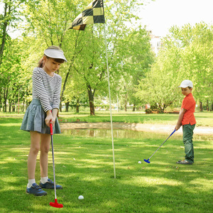 ACIER INOXYDABLE + Caoutchouc <span class=keywords><strong>Mini</strong></span> <span class=keywords><strong>Golf</strong></span> Enfants Poussoir Double Face Poussoir Adolescent Débutant <span class=keywords><strong>Golf</strong></span> Pratique Club - Product Image 4