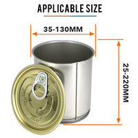 Machine de scellage de boîte de conserve aluminium sauce tomate Semi-automatique