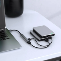 Hub USB 3.0 à 4 Ports d'Usine, Adaptateur Multi-Séparateur Type-C vers USB, Hub OTG Type-C pour Téléphone et Accessoires Informatiques