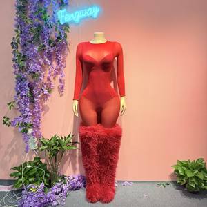 2026 Neue Trendige Damen Mode Romper Bodysuits+Langarm-Rompers 2-teilige Lässige Damen 2-teilige Bodycon Jumpsuits Damen Bodysuits - Product Image 1