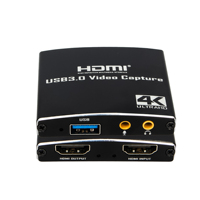 Carte de capture vidéo Oright USB3.0 avec microphone 4K 2K en alliage d'aluminium pour PS4 Jeu Audio Vidéo Streaming en direct