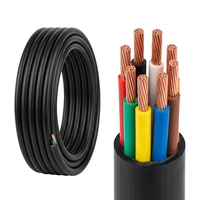 Cable Industrial para Computadora de Longitud Personalizada de 100m 500m, 8 Núcleos, Cobre Sólido y Trenzado, PVC Gris y Negro, Universal, 250V
