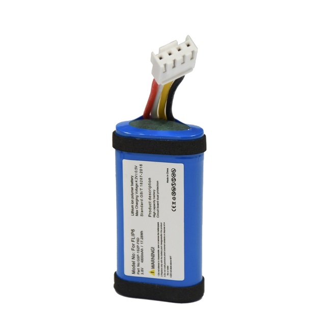 4800mAh 3.7V Replacement Li-ion Battery GSP-1S2P-F6D for JBL Flip 6 Speaker in Stock
