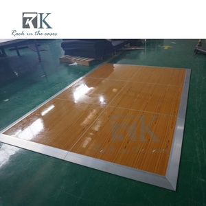 Panneau de sol de danse en bois de haute qualité avec bord en aluminium pour événements intérieurs et extérieurs, décoration de mariage - Product Image 2