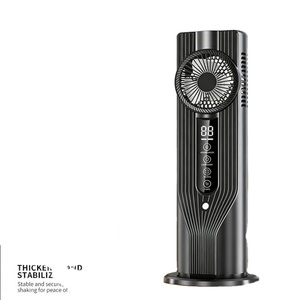 High-Performance Brushless Motor Tower Usb Rechargeable Misting Fan, 6H Timer & Led Night Light, 32.5Cm Desktop <b>Cooler</b> - Product Image 1