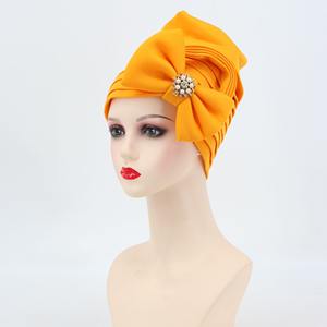 F0012 Turban Couvre-chef Torsadé Plissé Headwrap Beanie Hat Femmes Chemo Beanie Hat - Product Image 6