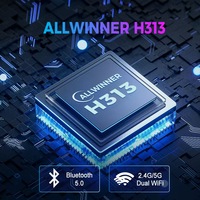 Boîtier TV Z1 4K HD Android avec IPTV, WIFI Double Bande 5G et Bluetooth, 8+128 Go