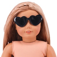 Accessoires de poupée de 18 pouces pour fille, lunettes de soleil, divers Styles, série de lunettes de poupée, vente en gros, nouvelle collection
