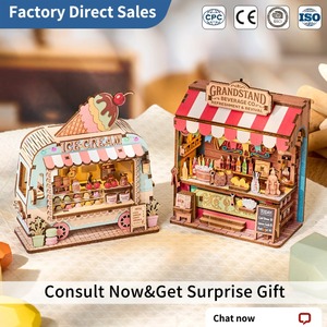 Kit DIY Aimant de Réfrigérateur Miniature en Bois Écologique pour Décoration Créative de la Maison, Vente en Gros, MOQ Faible - Product Image 1
