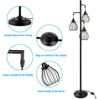Moderne luxe américain rustique antique industriel arbre Design LED lampadaire E26 Base fer pour salon chambre bureau hôtel