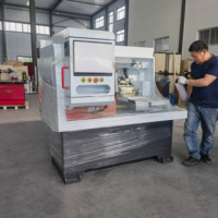 GookiiTech Machine de découpe de diamant à jante horizontale automatique Tour CNC Machines industrielles pour la remise à neuf de redressage de roue