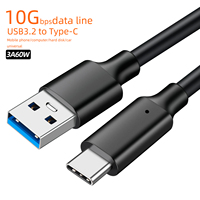 Câble de données USB vers Type-C haute vitesse Kebaolong 3.2 10 Gbps avec conducteur en cuivre pur, charge rapide 3A60WPD pour appareil photo