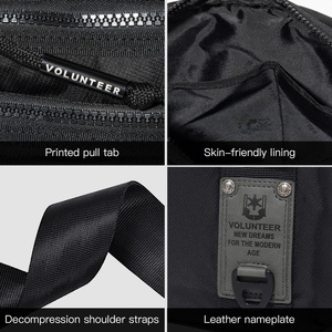 Sac messager pour homme <span class=keywords><strong>6L</strong></span>, sac à bandoulière léger en Oxford décontracté, nouveau sac à bandoulière pour homme 1809-02 - Product Image 5