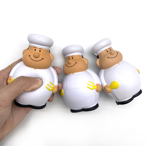 Juguetes Promocionales de Pelota de PU, Chef Antiestrés, para Apretar, para Niños de 5 a 7 Años, Alivio del Estrés, Juguetes para las Manos - Product Image 1