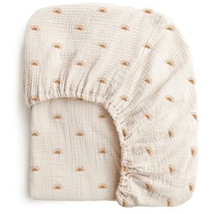 Set di Lenzuola con Angoli in Garza di Cotone Stropicciato a Doppio Strato Traspirante, Copertura per Culla Floreale Completamente Avvolgente - Product Image 4