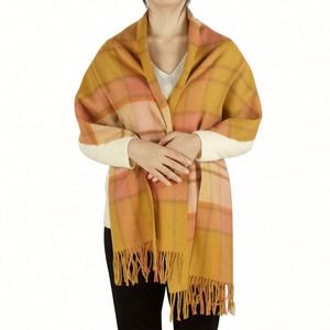 Écharpes en cachemire de luxe à prix réduit, châle long en jacquard pour femmes - Product Image 6