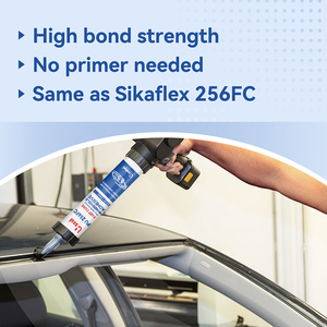 Apprêt inodore moins Auto verre mastic adhésif vente en gros Kit de réparation de pare-brise viscosité moyenne 256 Sika PU mastic <span class=keywords><strong>Shangai</strong></span> - Product Image 3