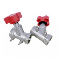 Vanne d'équilibrage manuelle en acier inoxydable 304, taille de port 3/4 po, pour le contrôle de la pression de l'eau
