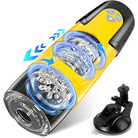 Juguete Eléctrico Automático para Hombres con 7 Modos de Empuje y Rotación, Copa Masturbadora Masculina con Múltiples Funciones de Estimulación, IPX7
