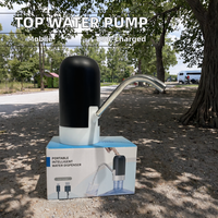 Meilleure Vente Pompe Distributrice d'Eau Portable 1-3 Gallons, Électrique Automatique Sans Contact Rechargeable USB avec Support en Plastique pour Bouteilles