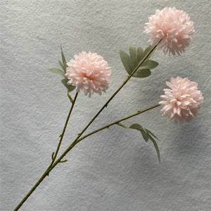 Flor Artificial <span class=keywords><strong>de</strong></span> Crisantemo <span class=keywords><strong>con</strong></span> 3 Cabezas, Tipo Pompon, <span class=keywords><strong>de</strong></span> Tallo Único, <span class=keywords><strong>para</strong></span> <span class=keywords><strong>Arreglos</strong></span> Florales en el Hogar y Bodas - Product Image 4