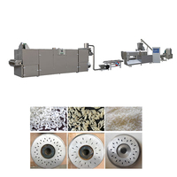 Machine d'extrudeuse enrichie de riz artificiel ligne de production de traitement fabricant de produits céréaliers instantanés nutritionnels en acier inoxydable