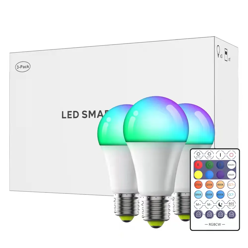 Factory wholesale Deals Different suit types 9W 10W RGBW led smart home lights colorful graffiti energy saver bulbs