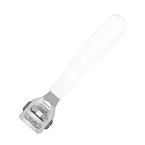 Stainless Steel Foot Scraper Callus Remover Pedicure Tool White Blade Replaceable Made In China - Product Image 4
