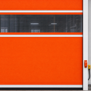 Puerta Industrial de Alta Velocidad Motorizada de PVC, Cortina Enrollable Automática para Fábrica y Almacén - Product Image 5