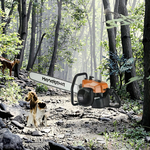 High Quality <b>Gasoline</b> Chain Saw Customizable OEM Wood Cutting Tools for Industrial Forest Use - Product Image 3
