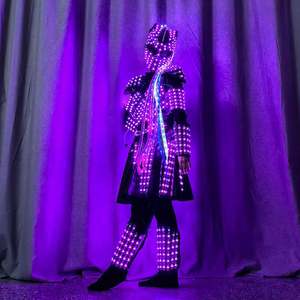 Led Lichtgevende Eenhoorn Paard Gedrukt Nylon Catwalk Kostuum Pak Voor Meisjes Victoria <span class=keywords><strong>Sexy</strong></span> Dame Avond Dans Ballroom Dj Bra Feest - Product Image 4