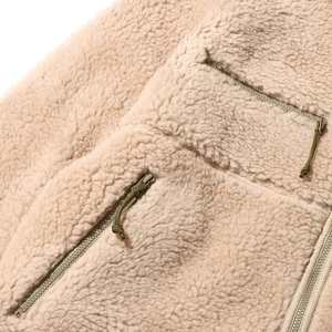 Fabrieksgroothandel Luxe Wol <span class=keywords><strong>Boa</strong></span> <span class=keywords><strong>Fleece</strong></span> Veldjas Stijlvolle Op Maat Gemaakte Artwork Sherpa Jas - Product Image 5