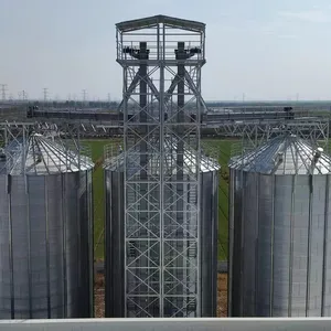 Silos de alimentação de grão preços do preço de fábrica pequena montagem parafuso de aço enrolado silo como per personalizado de feed silo 5.5-100t
