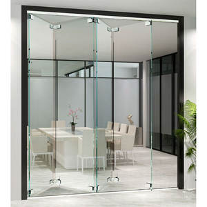 Puerta Corredera Plegable de Vidrio sin Marco para Balcón Exterior, Diseño Moderno, Seguridad Antirrobo, <span class=keywords><strong>Hermosa</strong></span> y Sencilla - Product Image 6