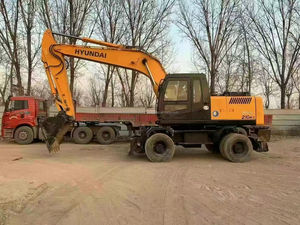 Excavadora Hyundai 210W-7 usada directa de Corea, excavadora de ruedas de 21 toneladas, componentes de núcleo de buena calidad, incluye Motor de bomba PLC - Product Image 2