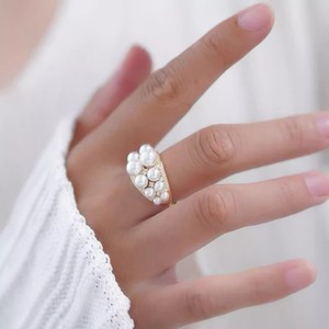 อุปกรณ์ทำเครื่องประดับมุก DIY แหวนเงินแท้ S925 ดีไซน์ทันสมัย พร้อมฐานเปล่าสำหรับใส่ลูกปัดกลมขนาด 6-8 มม. เหมาะสำหรับผู้หญิง - Product Image 4