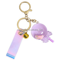 Porte-clés en acrylique violet avec logo personnalisé, porte-clés en forme de sucette colorée découpée