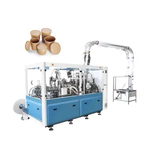 Made In China Paper Cup Production Line Die Cutter Paper Cup making machine and packing machine