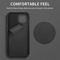 Pour iPhone 13 14 15 16 17 18 Pro Max N52 Coque de téléphone en cuir PU magnétique puissant avec protection arrière