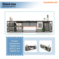 Présentoir multifonctionnel en métal robuste pour carreaux et pierres de quartz, support de rangement modulaire, table d'exposition d'échantillons de marbre